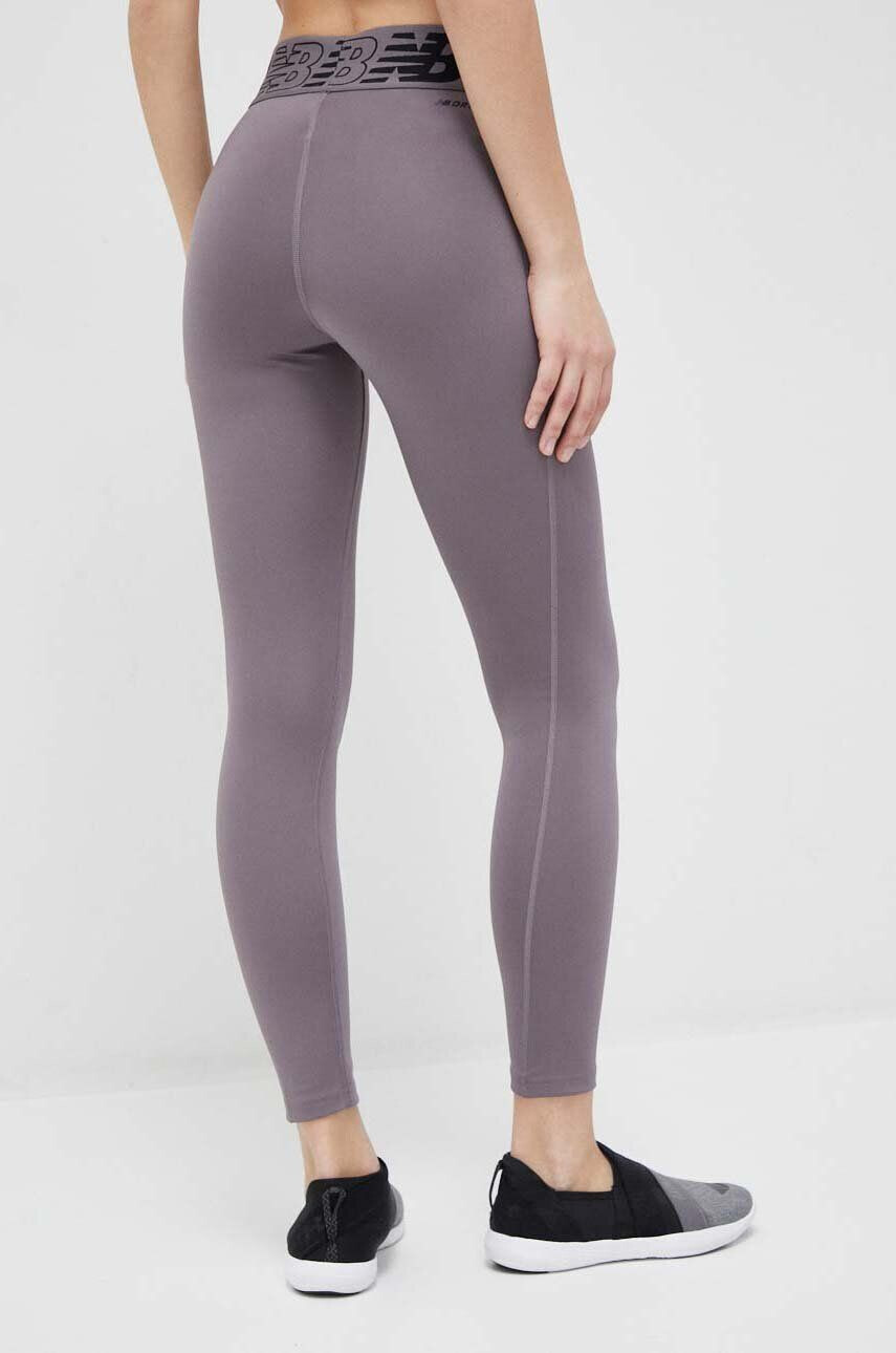 New Balance leggins de antrenament Relentless Crossover culoarea gri cu imprimeu - Pled.ro