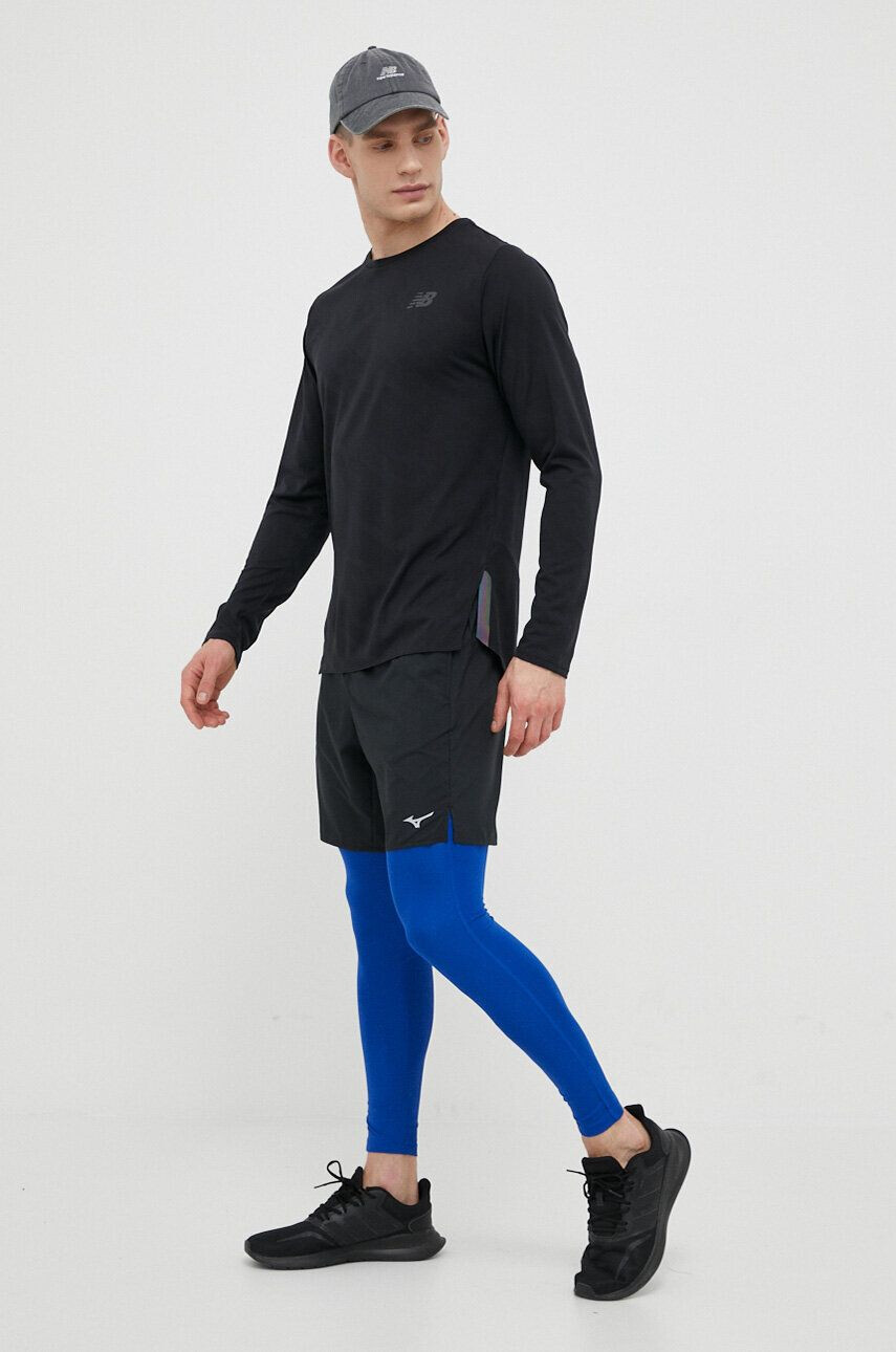 New Balance longsleeve pentru alergare Q Speed culoarea negru neted - Pled.ro