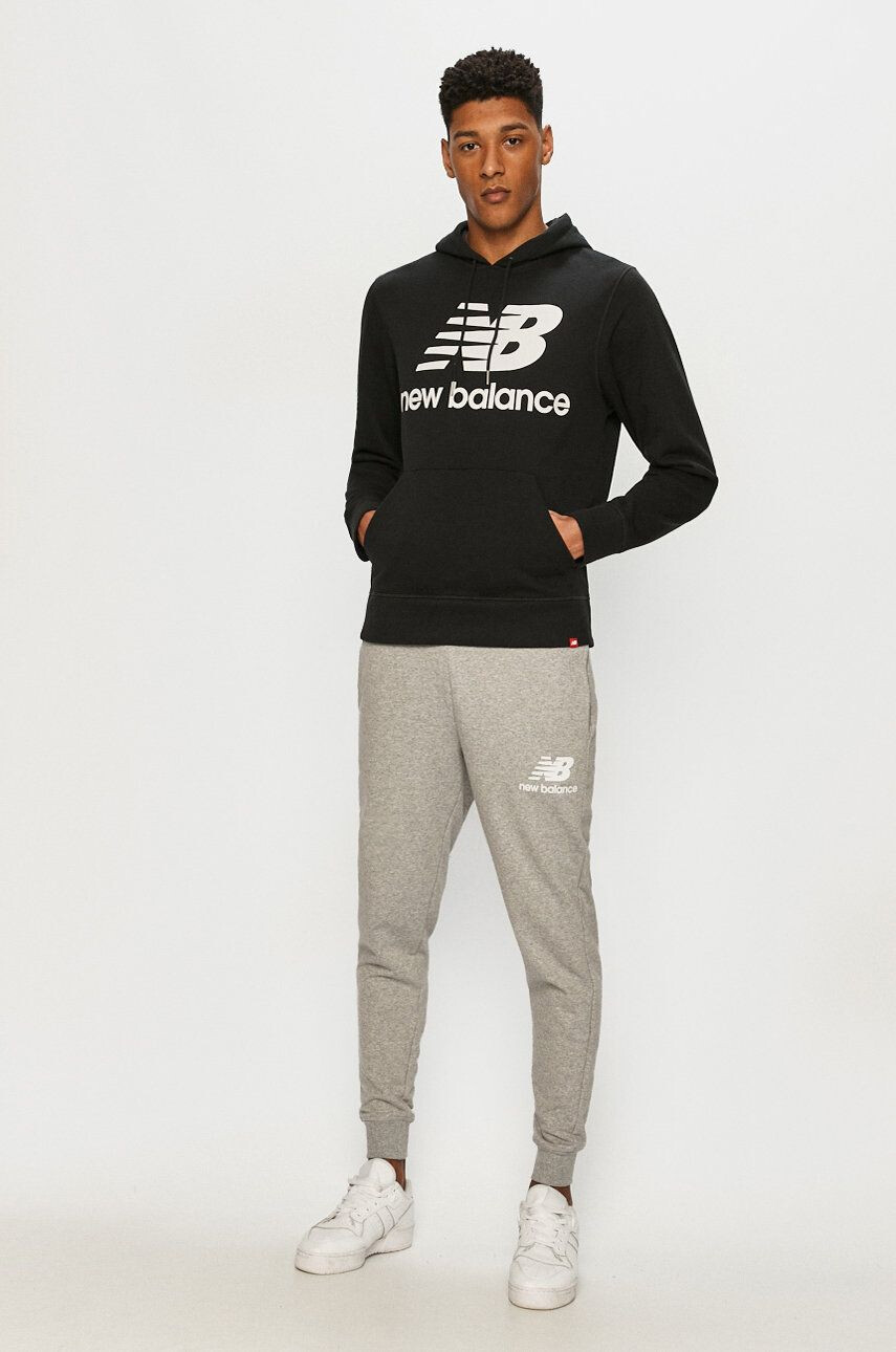 New Balance Pantaloni MP03558AG bărbați culoarea gri - Pled.ro