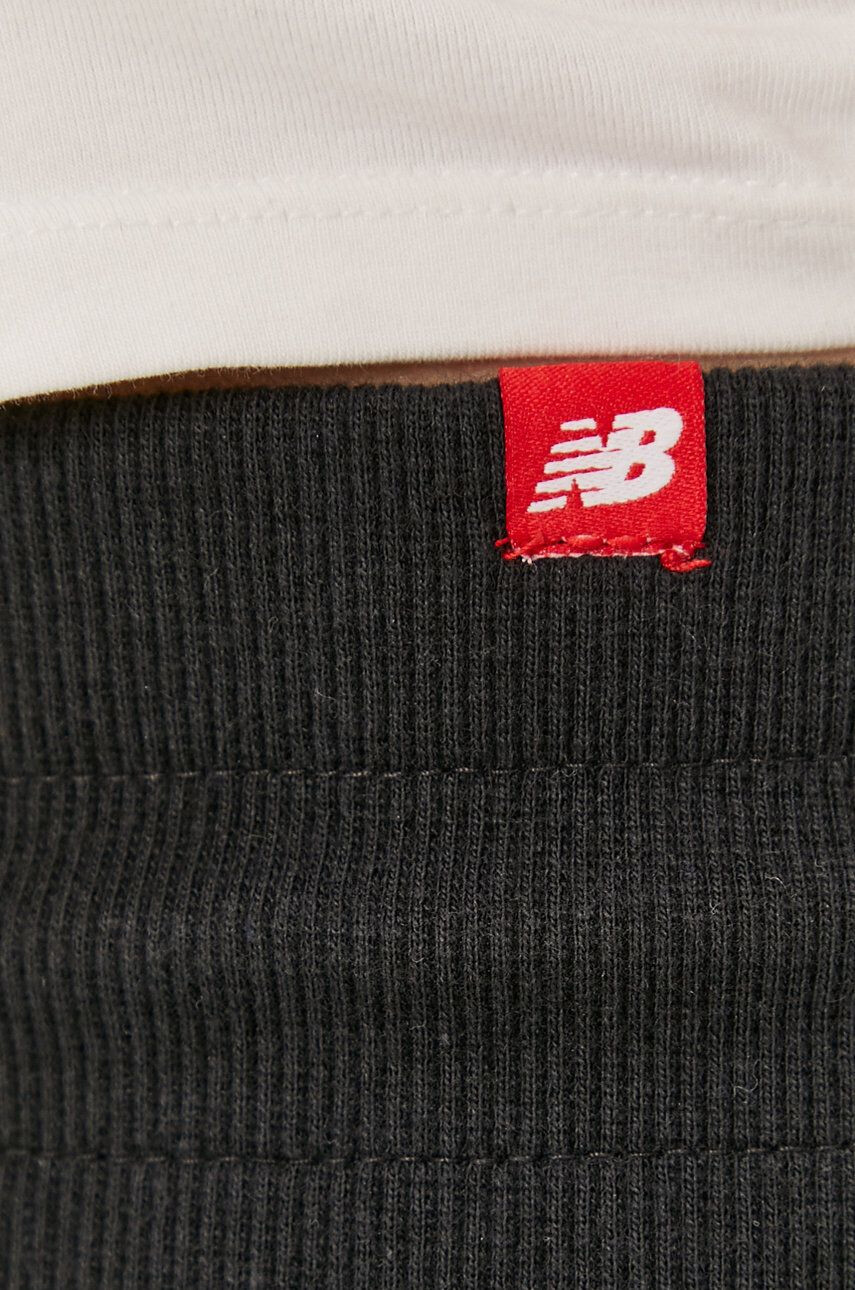 New Balance Pantaloni WP03530BK femei culoarea negru material neted - Pled.ro