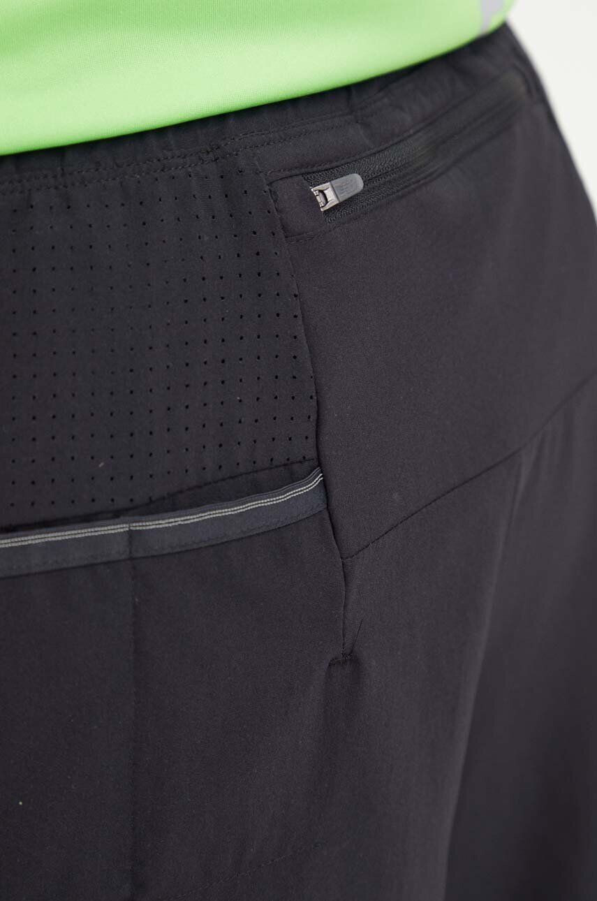 New Balance pantaloni scurți de alergare Q Speed culoarea negru - Pled.ro