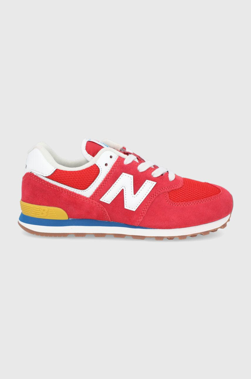 New Balance Pantofi copii GC574HA2 culoarea rosu - Pled.ro