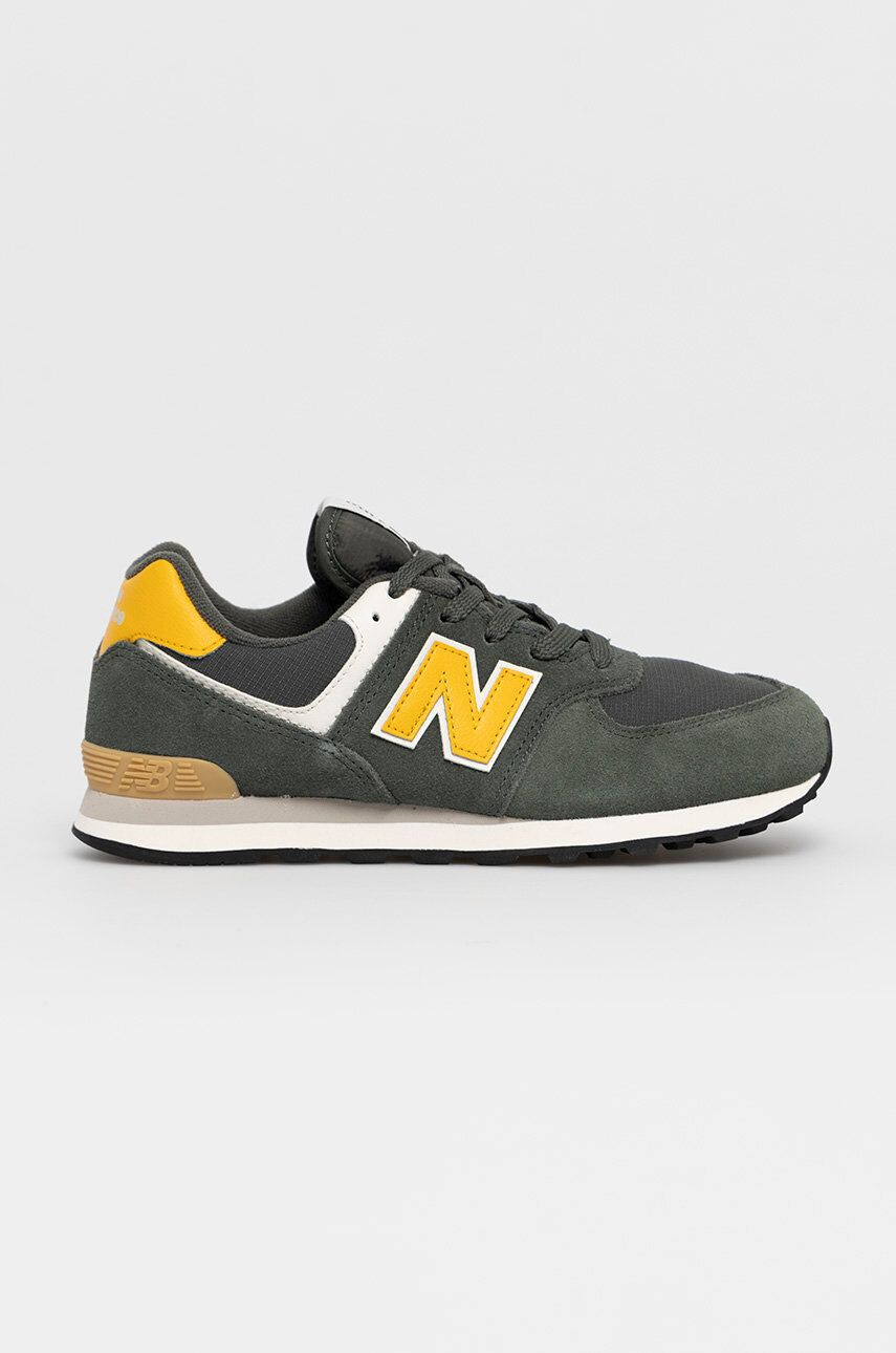 New Balance Pantofi copii GC574MP2 culoarea verde - Pled.ro