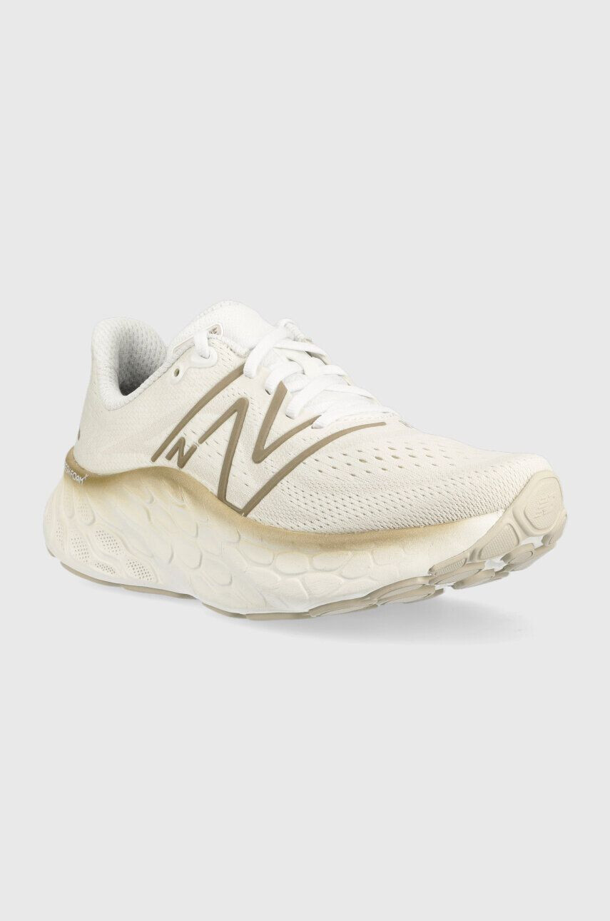 New Balance pantofi de alergat Fresh Foam X More v4 culoarea bej WMORCW4 WMORCW4-CW4 - Pled.ro