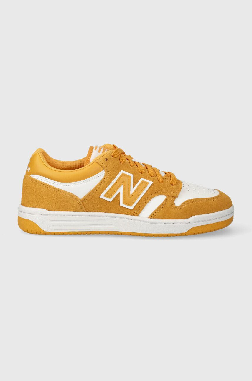 New Balance sneakers BB480LWA culoarea galben - Pled.ro