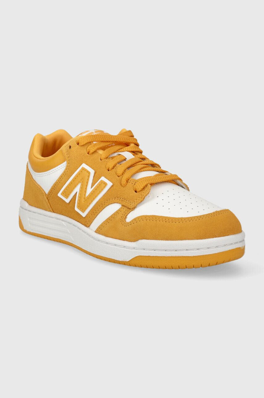 New Balance sneakers BB480LWA culoarea galben - Pled.ro