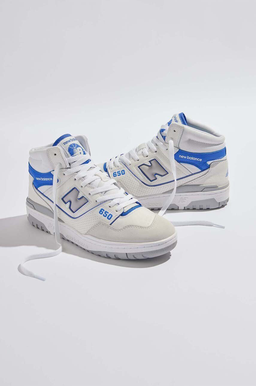 New Balance sneakers BB650RWI culoarea alb - Pled.ro