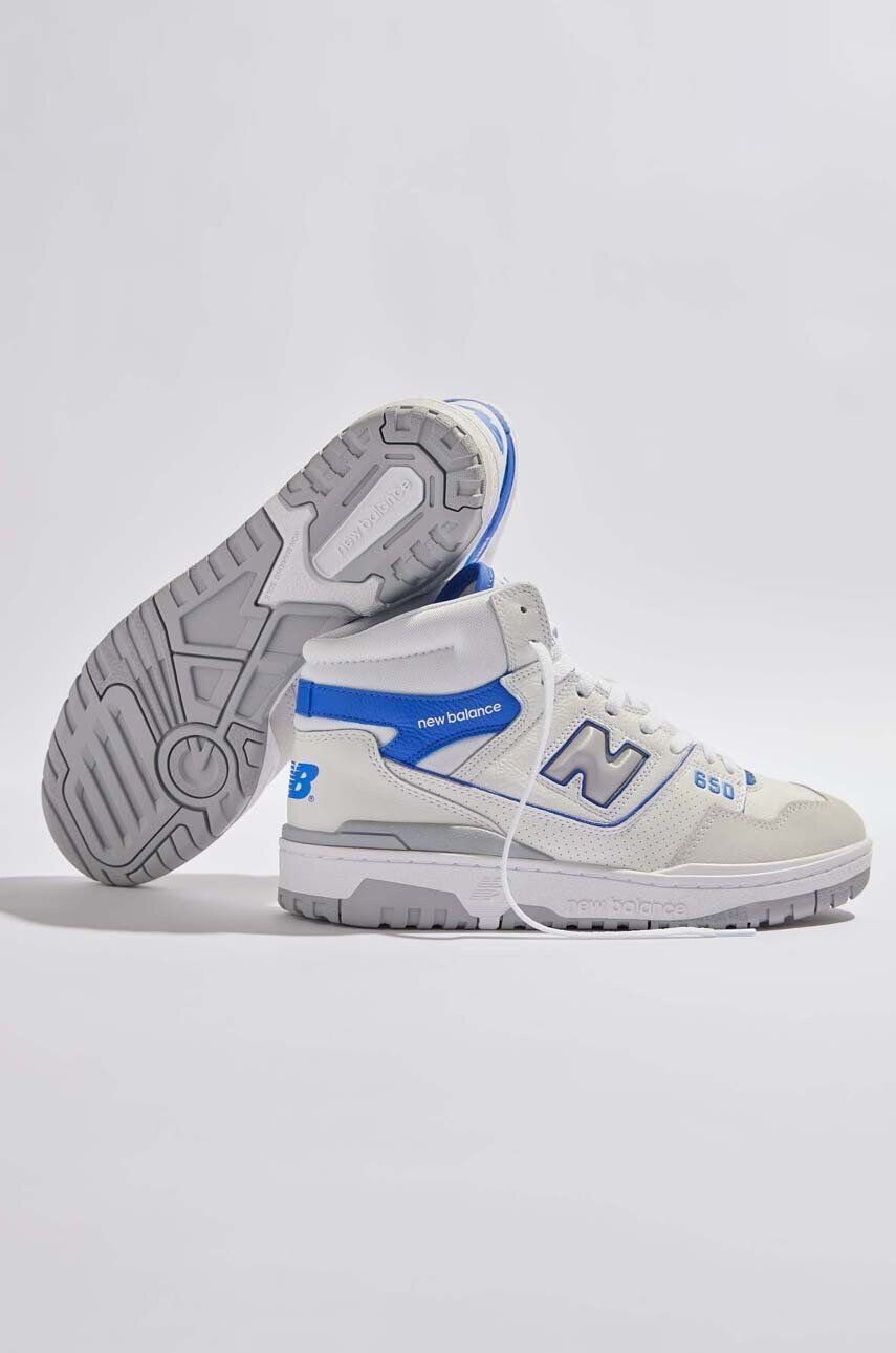 New Balance sneakers BB650RWI culoarea alb - Pled.ro