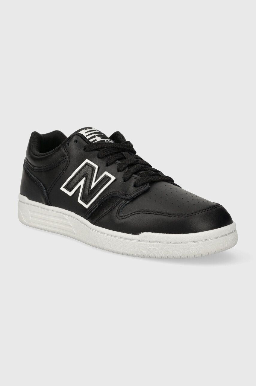 New Balance sneakers din piele BB480LBT culoarea negru - Pled.ro