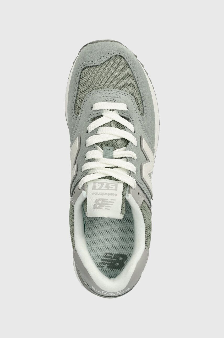 New Balance sneakers din piele intoarsă WL574ZSG culoarea turcoaz - Pled.ro