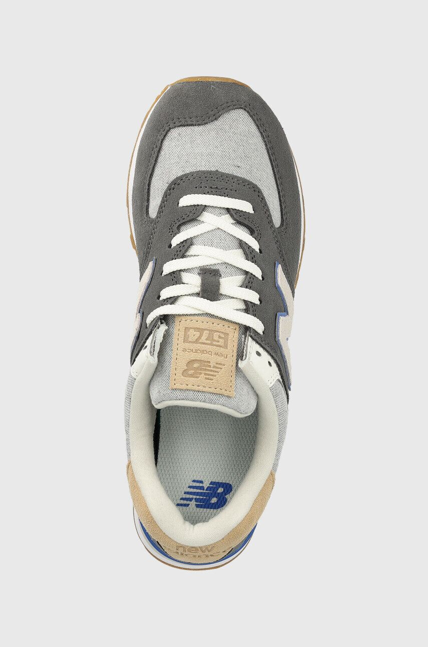 New Balance sneakers din piele întoarsă U574ss2 culoarea gri U574SS2-SS2 - Pled.ro