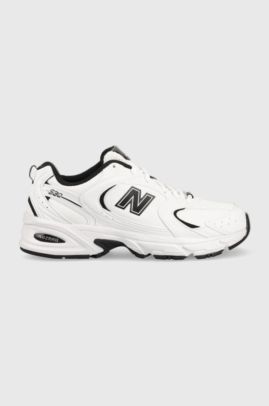 New Balance 530 White Black Leather MR530SYB - Pled.ro