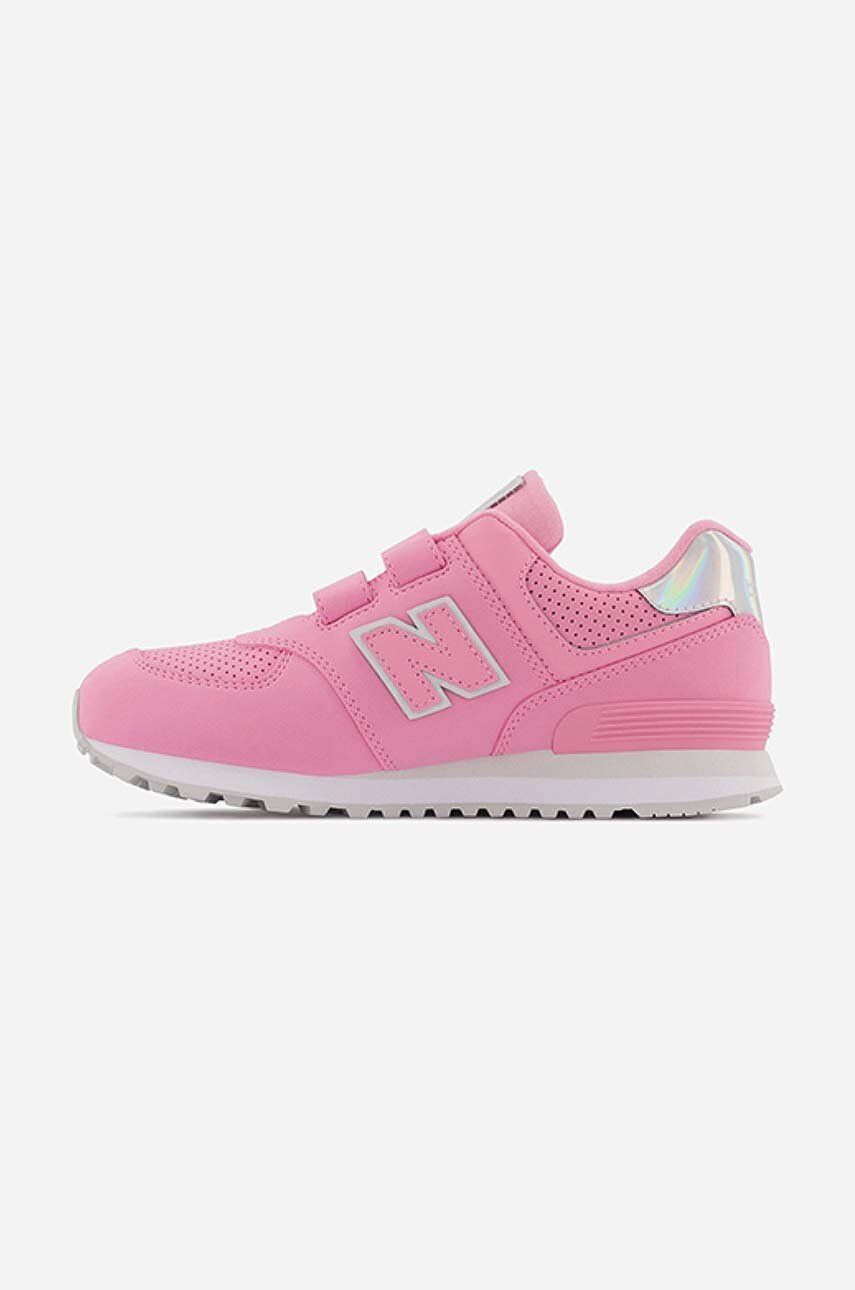 New Balance sneakers pentru copii culoarea roz - Pled.ro