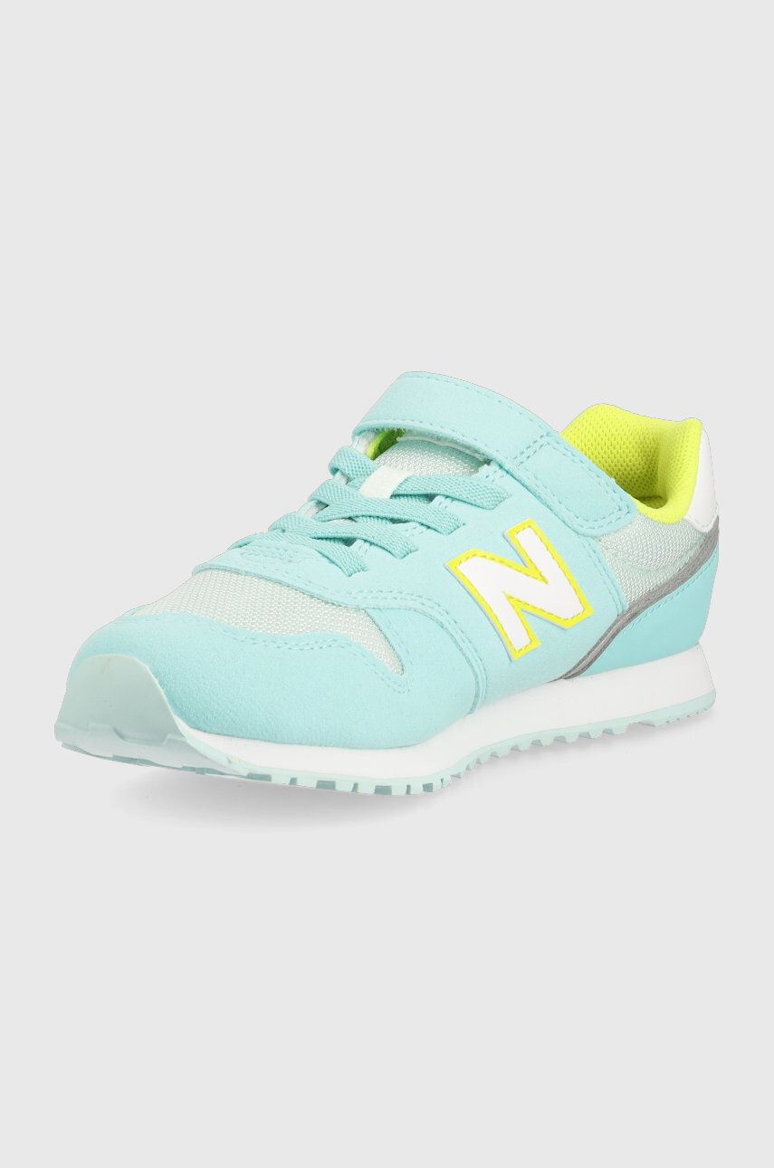 New Balance sneakers pentru copii culoarea turcoaz - Pled.ro