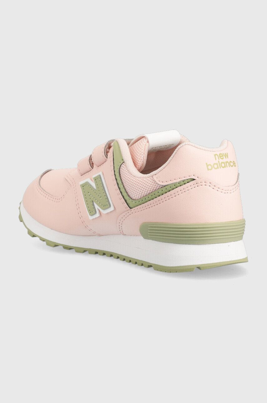 New Balance sneakers pentru copii Pv574ct1 culoarea roz - Pled.ro