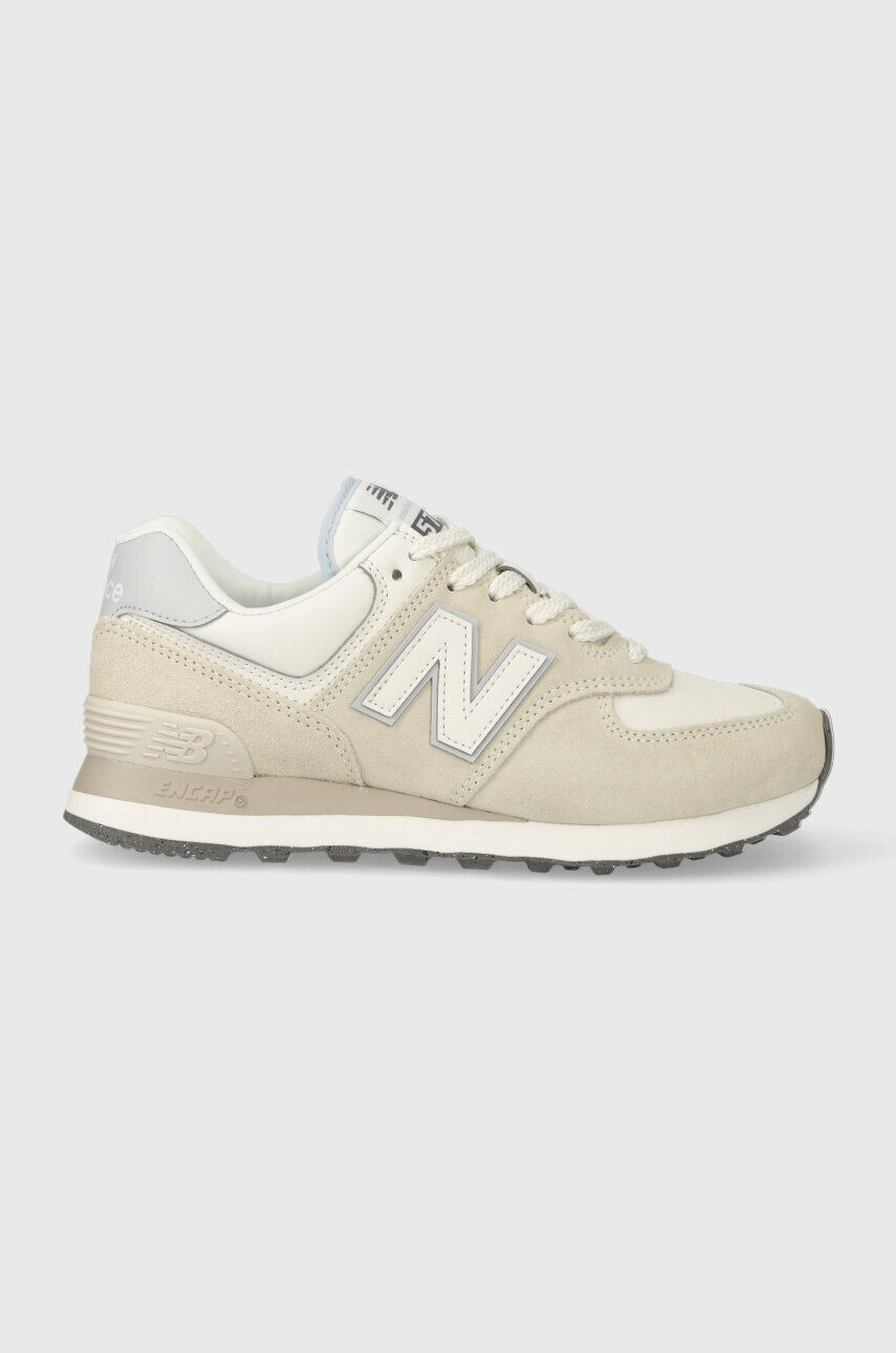 New Balance sneakers WL574AA2 culoarea bej - Pled.ro