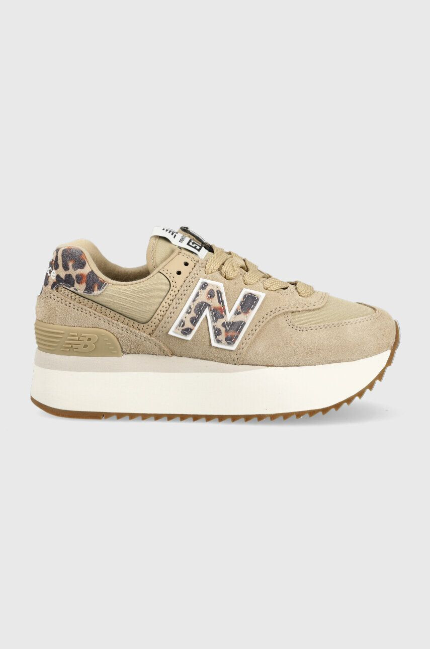 New Balance sneakers WL574ZDC culoarea bej WL574ZDC-ZDC - Pled.ro