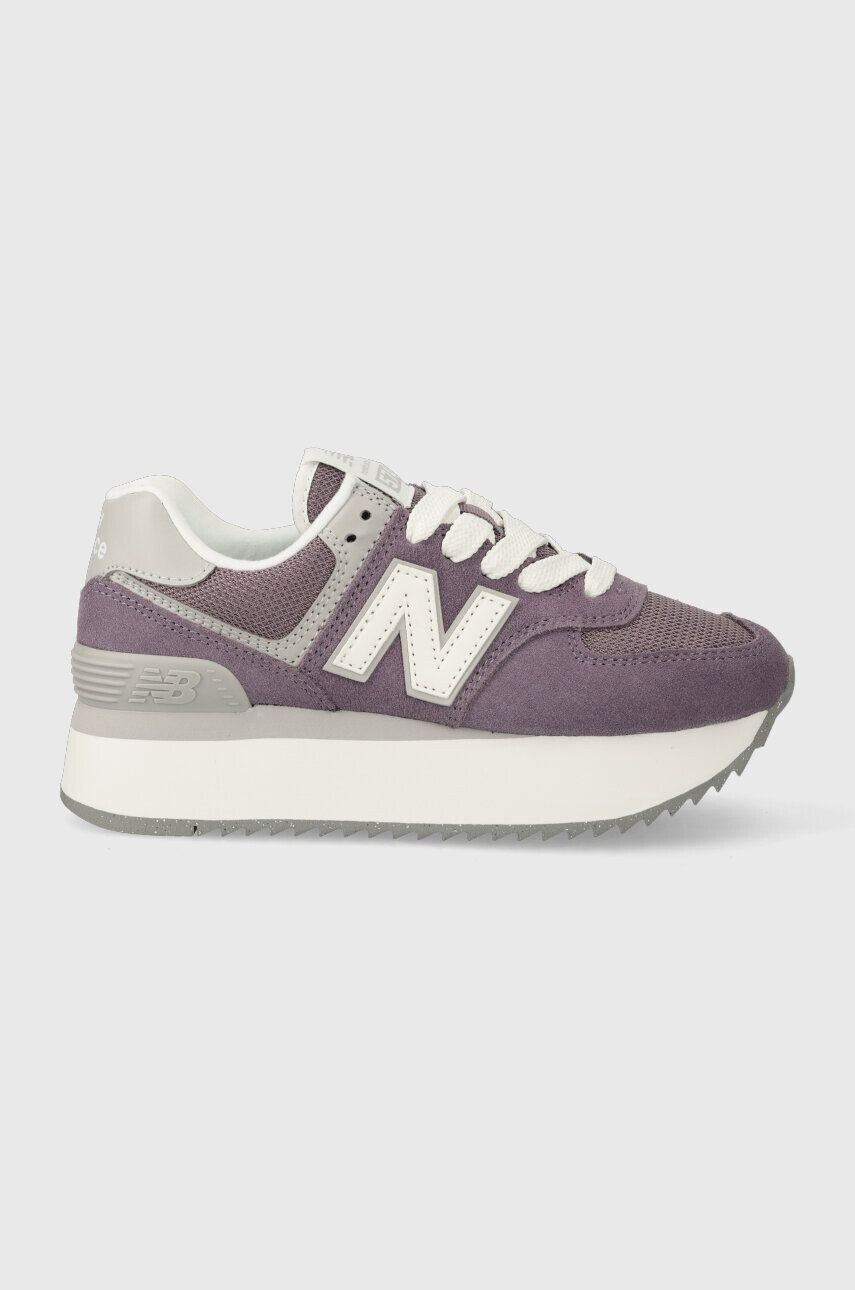 New Balance sneakers WL574ZSP culoarea violet - Pled.ro