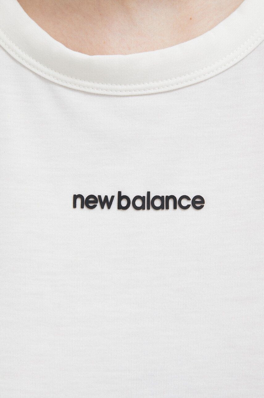 New Balance top de antrenament Achiever culoarea alb - Pled.ro