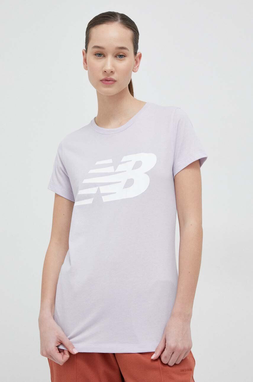 New Balance tricou femei culoarea violet - Pled.ro