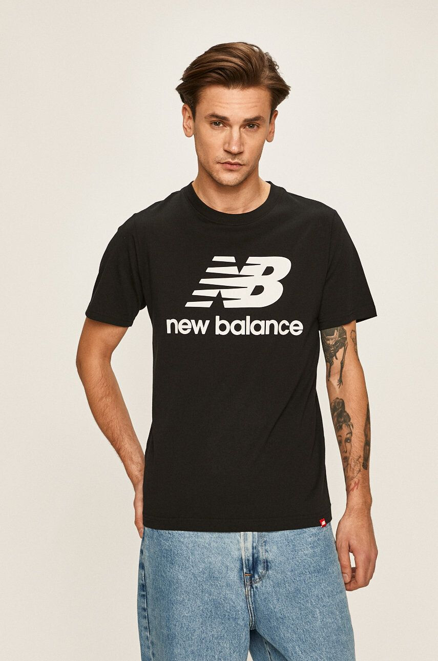 New Balance tricou MT01575BK MT01575BK-BLACK - Pled.ro