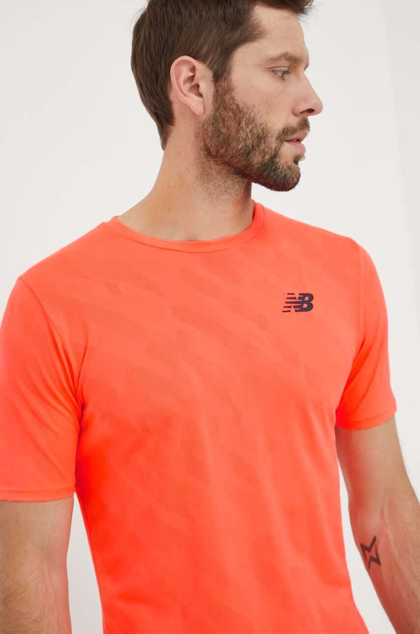 New Balance tricou de alergare Q Speed culoarea rosu - Pled.ro