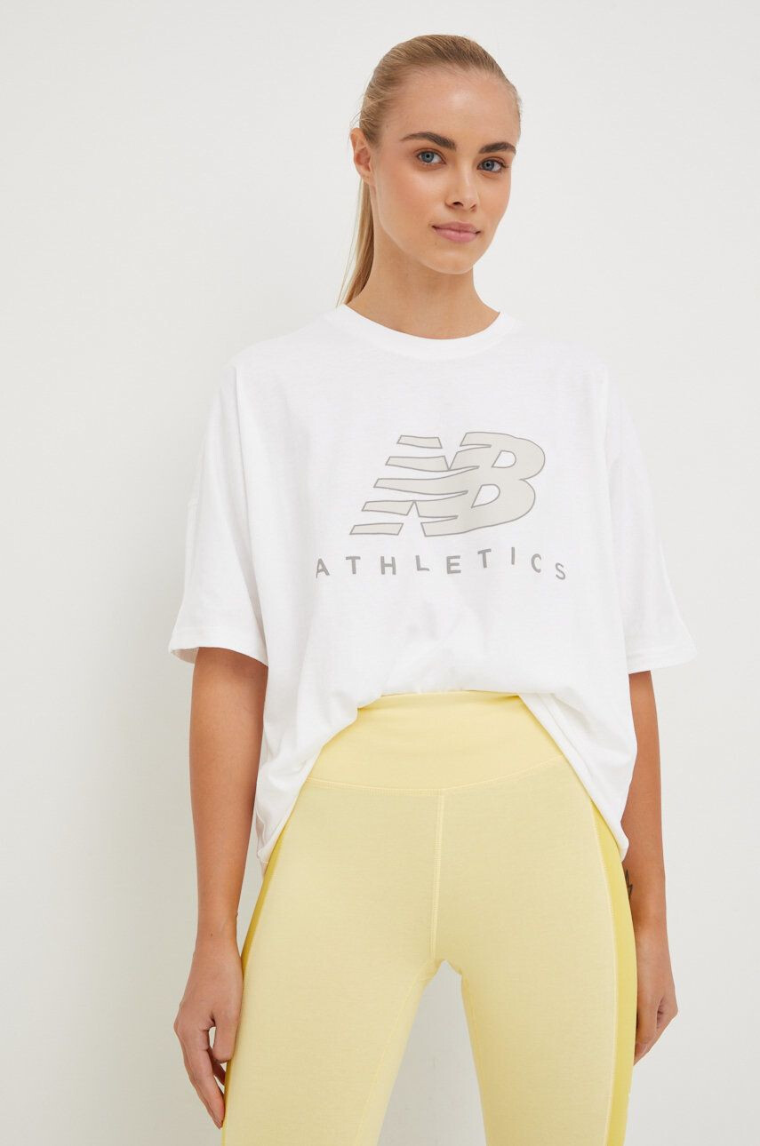 New Balance tricou din bumbac - Pled.ro