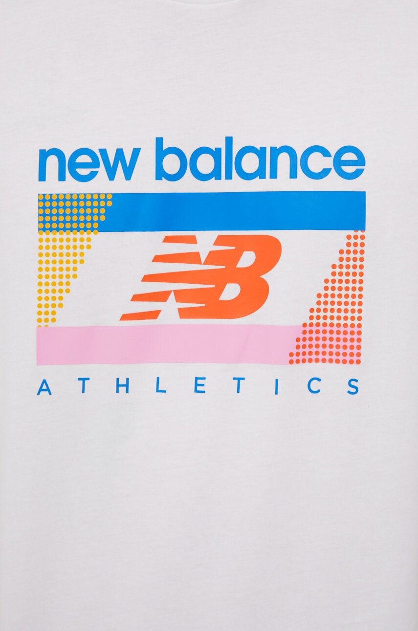 New Balance tricou din bumbac MT21502WT - Pled.ro