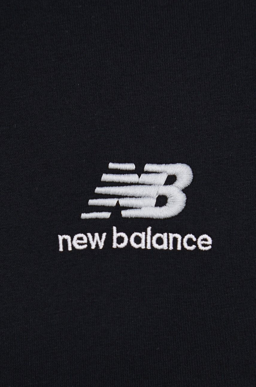 New Balance tricou din bumbac UT21503BK culoarea negru neted UT21503BK-BK - Pled.ro