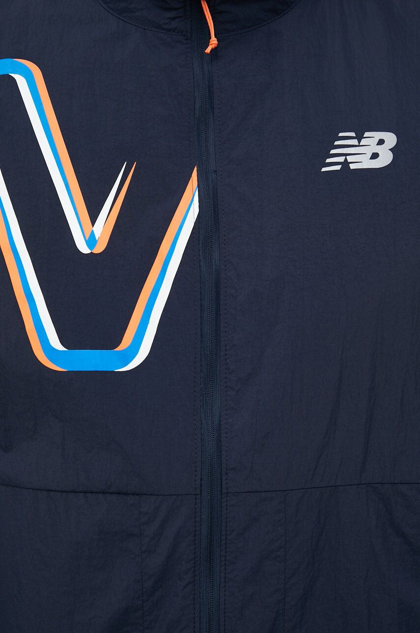 New Balance windbreaker Impact Run culoarea albastru marin de tranzitie - Pled.ro