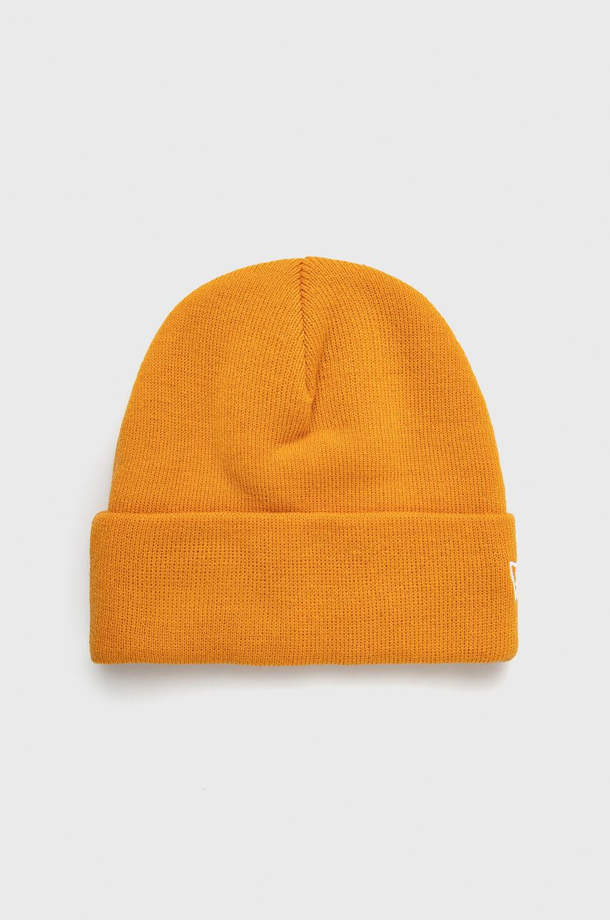 New Era Căciulă culoarea portocaliu din tricot gros 60141645-MEDORANGE - Pled.ro