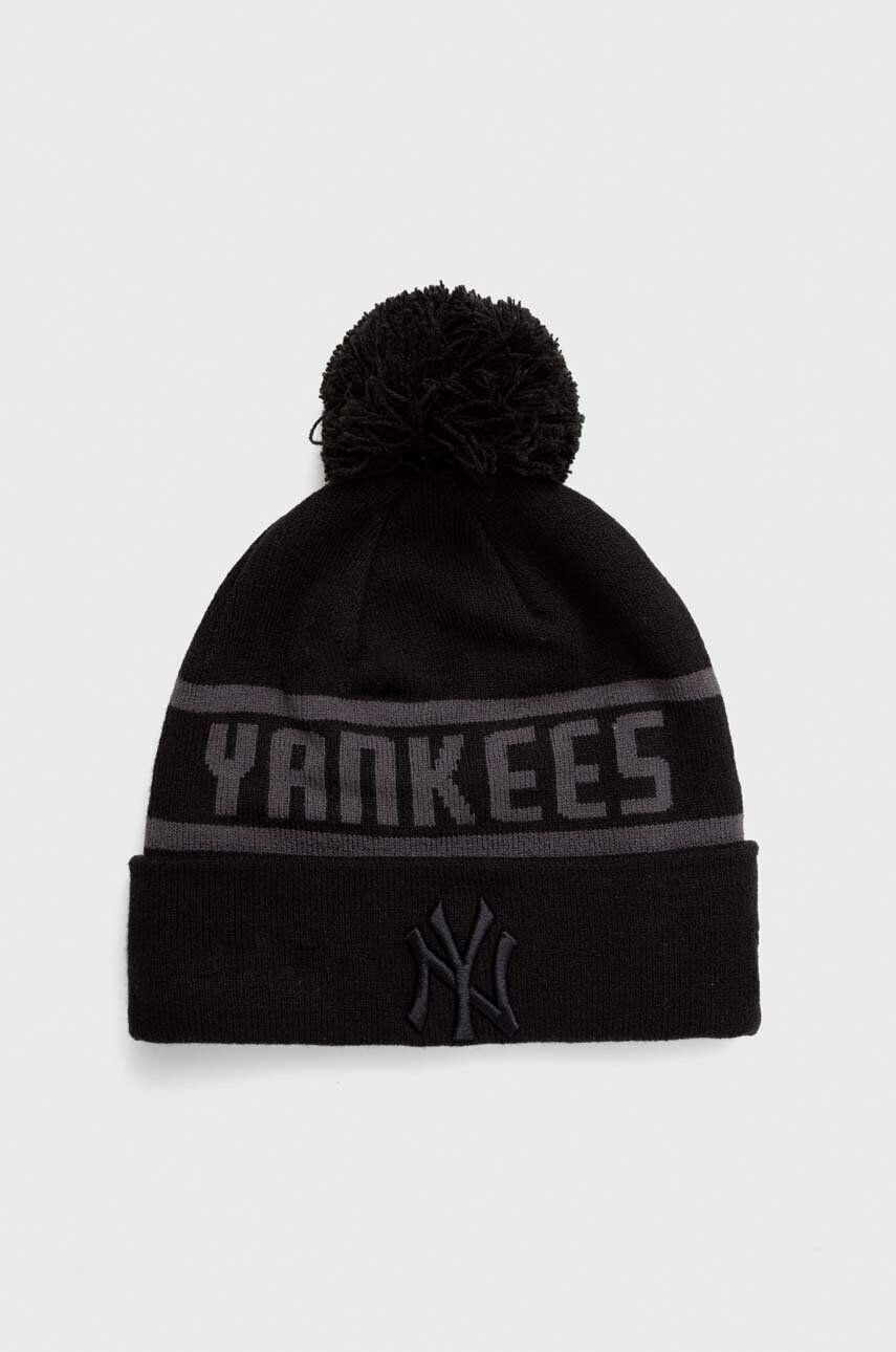 New Era caciula culoarea negru din tricot gros NEW YORK YANKEES - Pled.ro