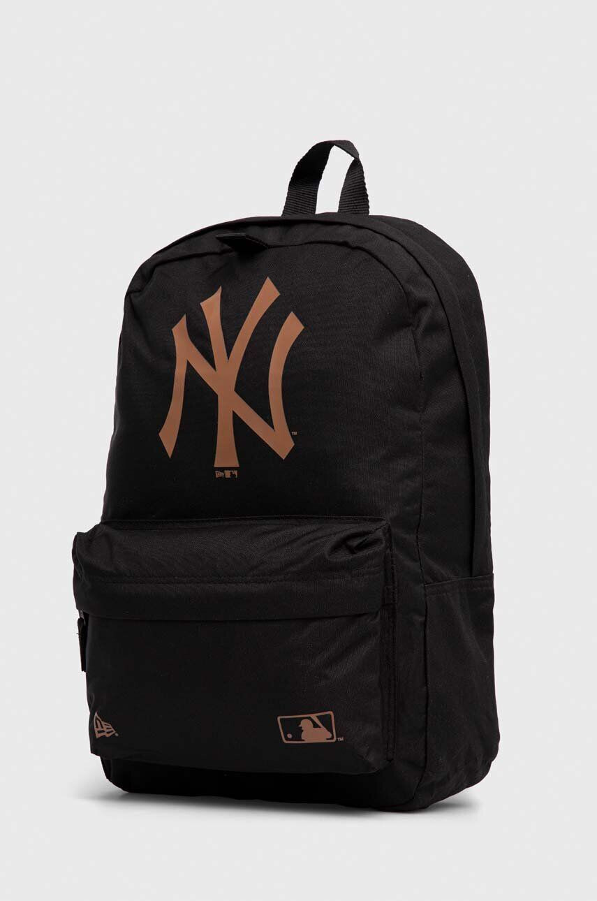 New Era rucsac culoarea negru mare cu imprimeu NEW YORK YANKEES - Pled.ro