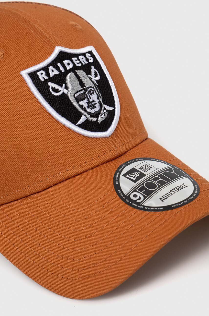 New Era sapca culoarea portocaliu cu imprimeu LAS VEGAS RAIDERS - Pled.ro