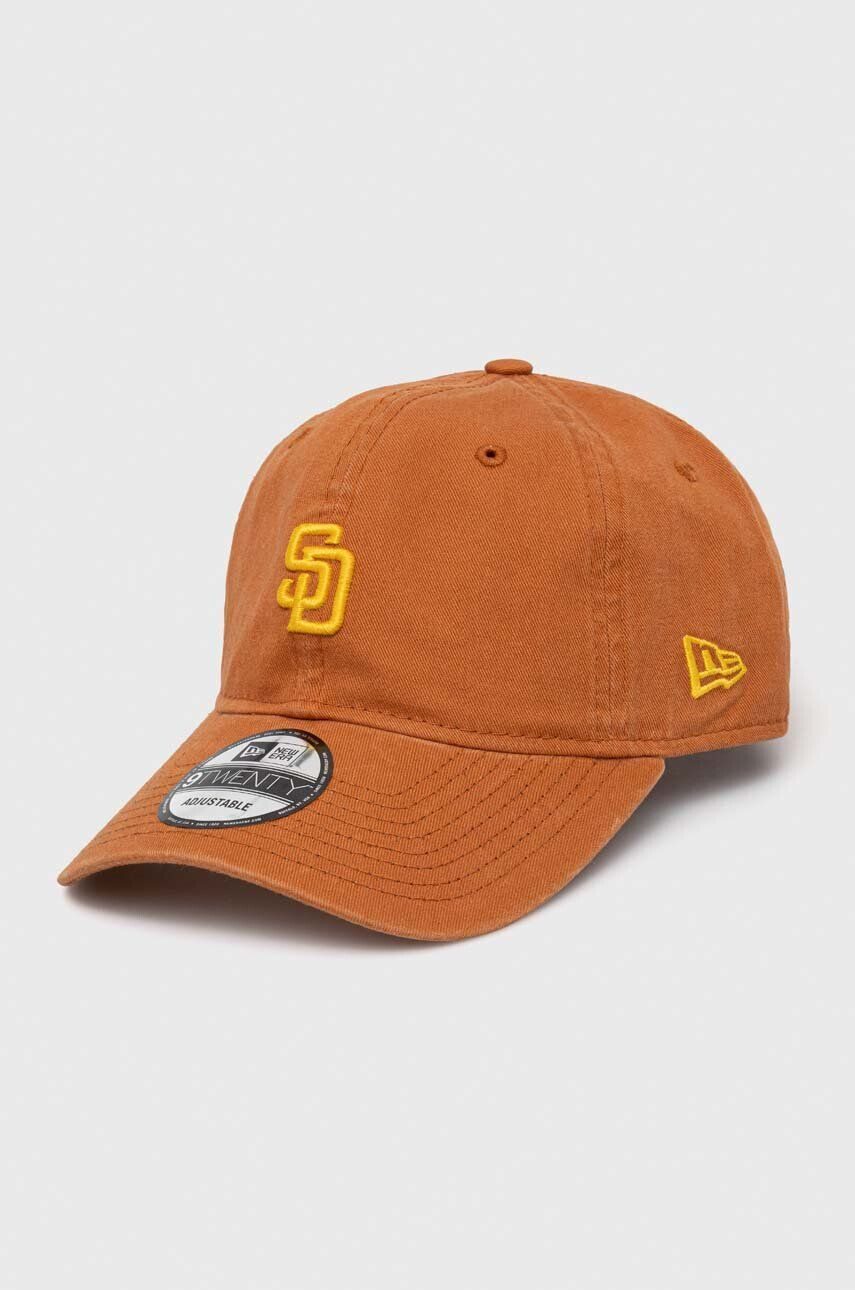 New Era șapcă de baseball din bumbac culoarea portocaliu cu imprimeu SAN DIEGO PADRES - Pled.ro