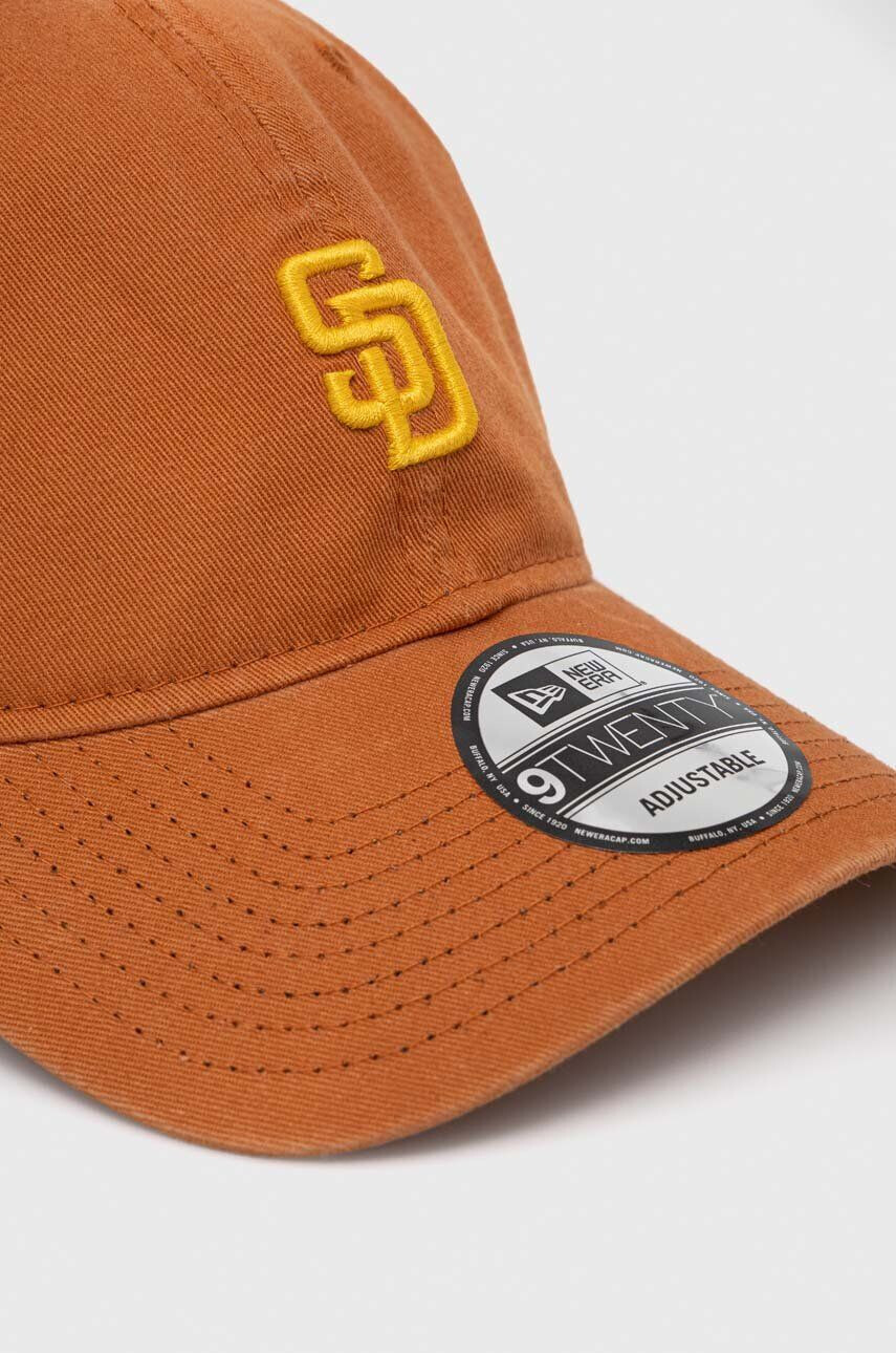 New Era șapcă de baseball din bumbac culoarea portocaliu cu imprimeu SAN DIEGO PADRES - Pled.ro