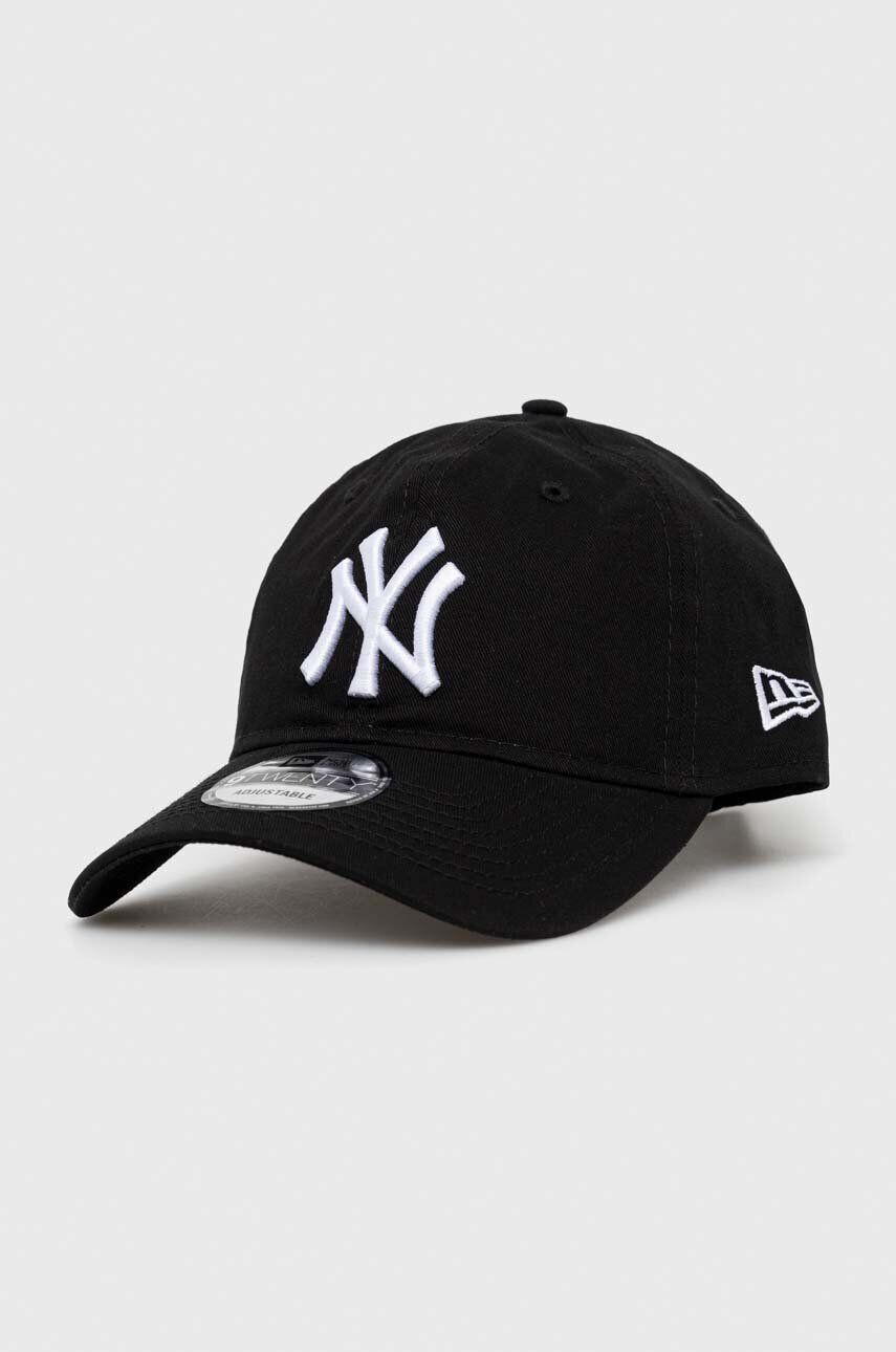 New Era șapcă de baseball din bumbac culoarea negru cu imprimeu NEW YORK YANKEES - Pled.ro