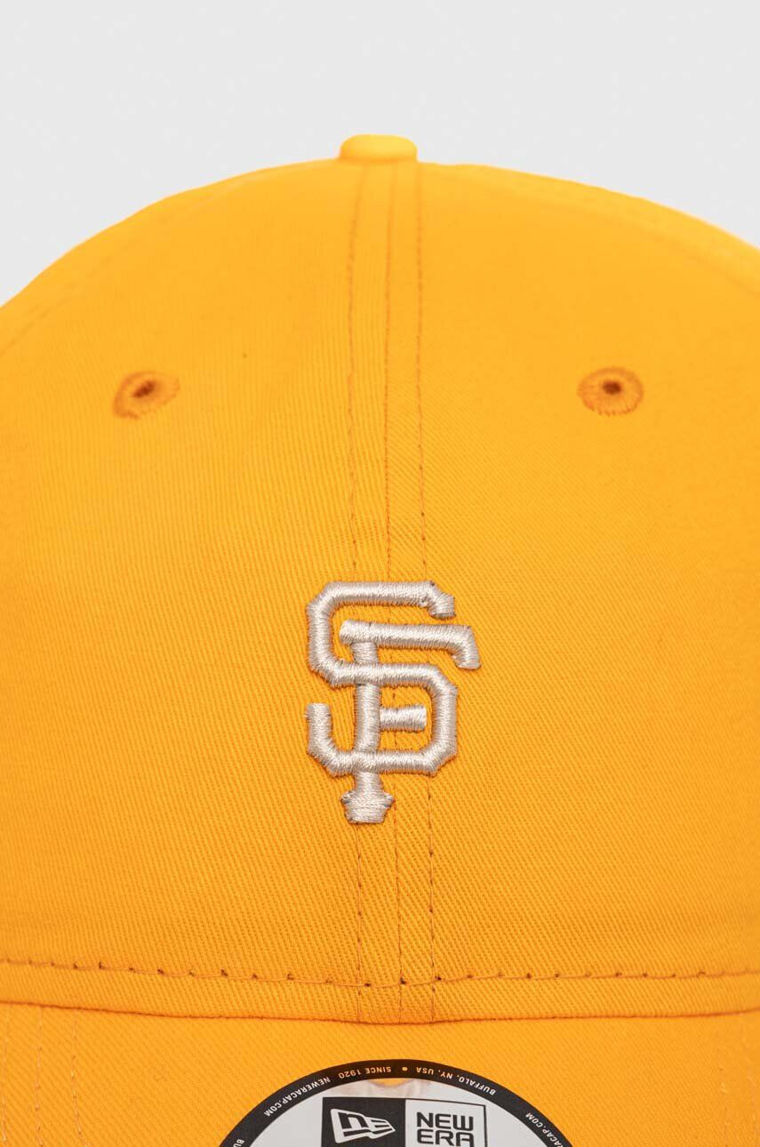 New Era șapcă de baseball din bumbac culoarea portocaliu cu imprimeu SAN FRANCISCO GIANTS - Pled.ro