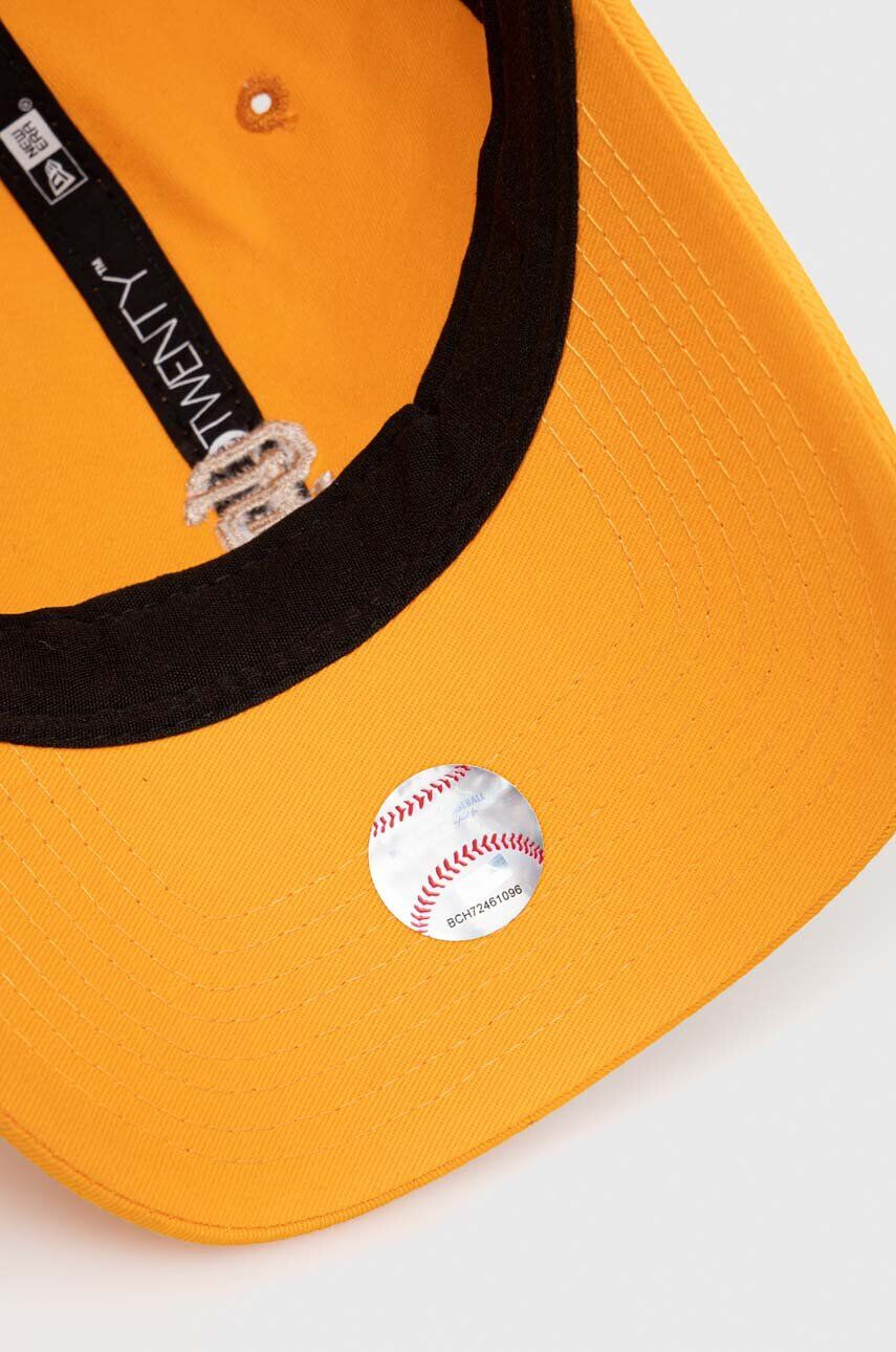 New Era șapcă de baseball din bumbac culoarea portocaliu cu imprimeu SAN FRANCISCO GIANTS - Pled.ro