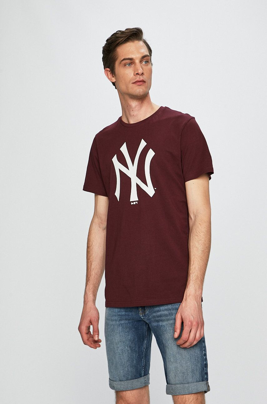 New Era tricou 11863695-maroon - Pled.ro