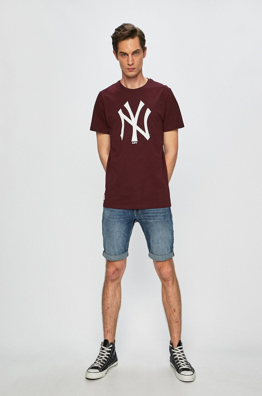 New Era tricou 11863695-maroon - Pled.ro