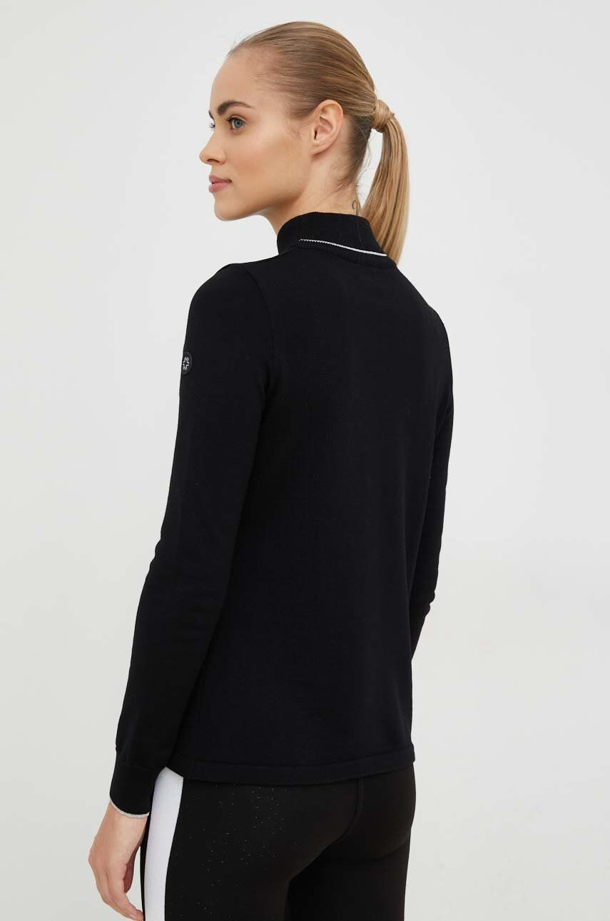 Newland pulover de lana femei culoarea negru light cu turtleneck - Pled.ro