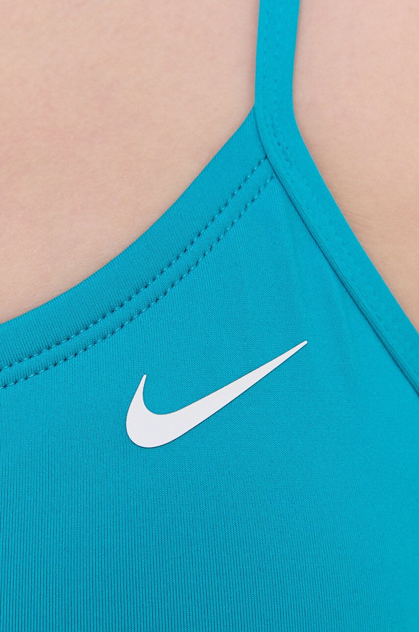 Nike costum de baie culoarea turcoaz cupa usor rigidizata - Pled.ro