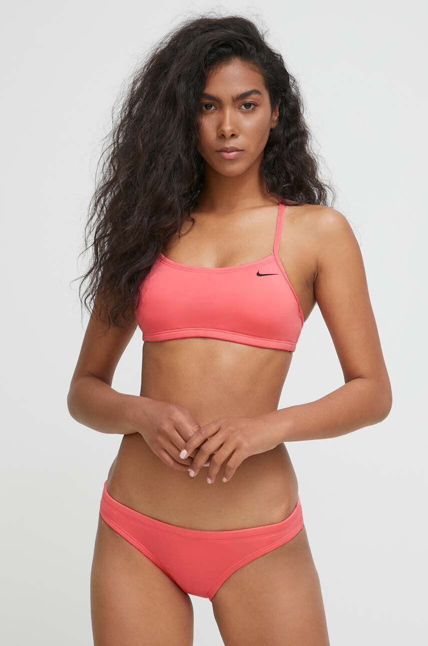 Nike costum de baie din două piese Essential culoarea roz cupa usor rigidizata - Pled.ro