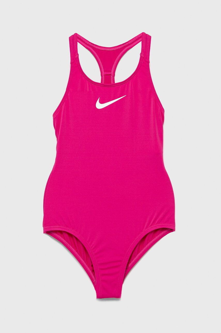 Nike Kids costum de baie copii culoarea roz - Pled.ro