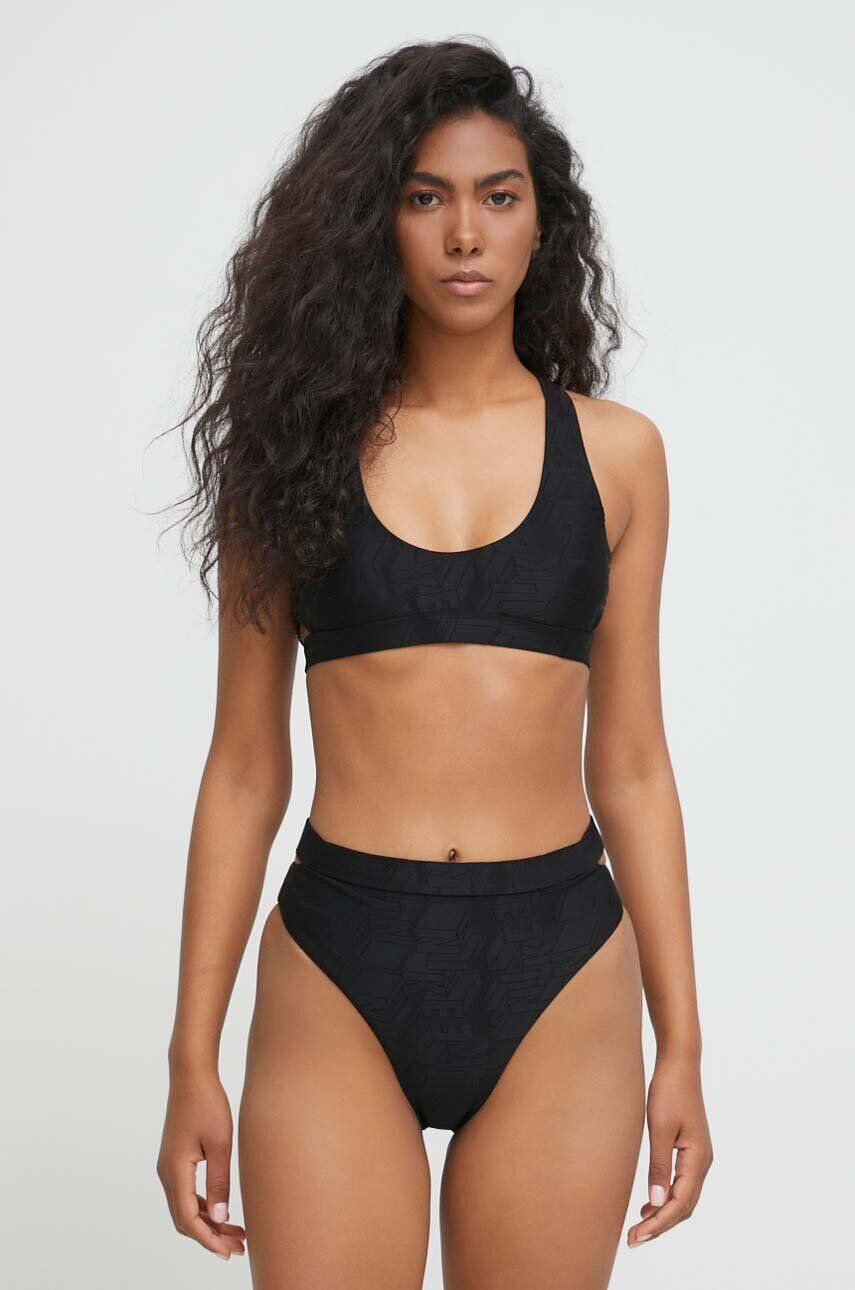 Nike sutien de baie culoarea negru cupa moale - Pled.ro