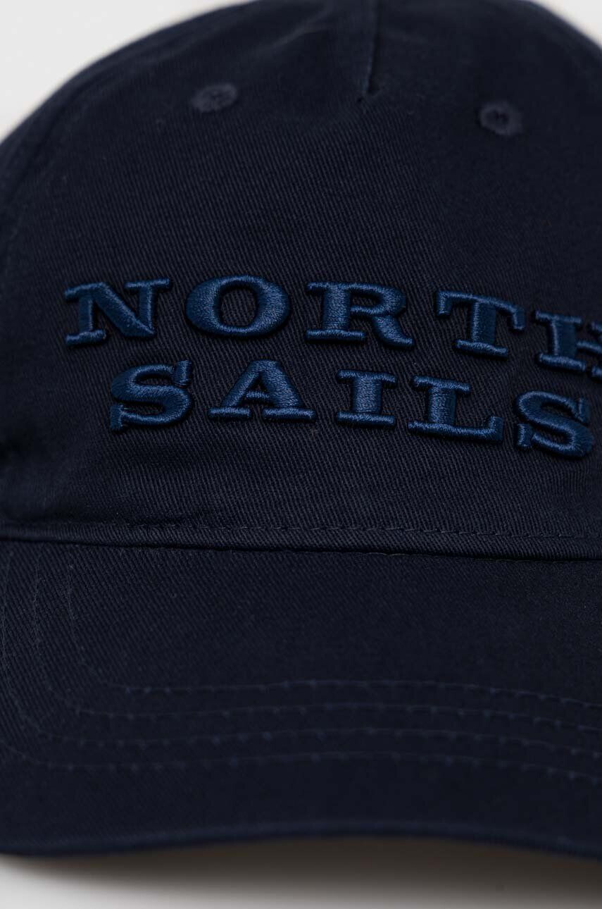 North Sails șapcă de baseball din bumbac culoarea albastru marin cu imprimeu - Pled.ro