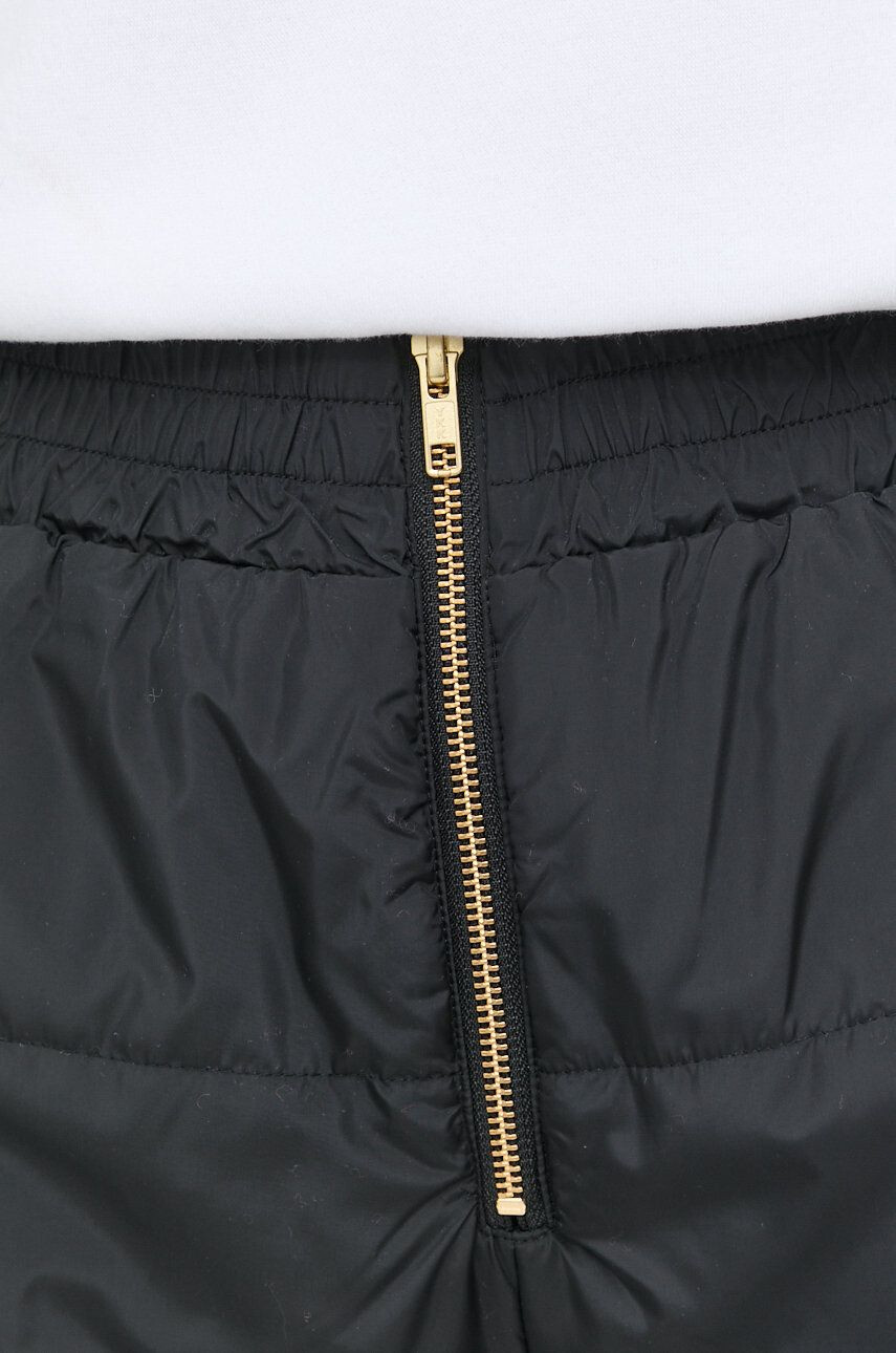 Notes du Nord pantaloni scurti femei culoarea negru neted high waist - Pled.ro