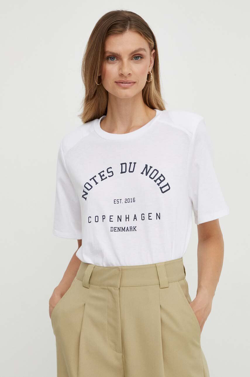 Notes du Nord tricou femei culoarea alb - Pled.ro