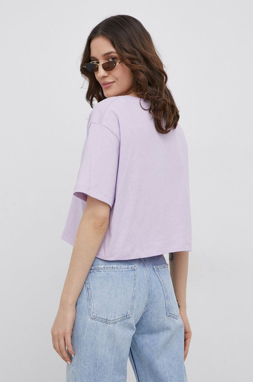 OCAY tricou din bumbac culoarea violet - Pled.ro